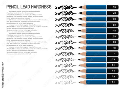 lead hardness pencil test chart|lead pencil grade softest to hardest.